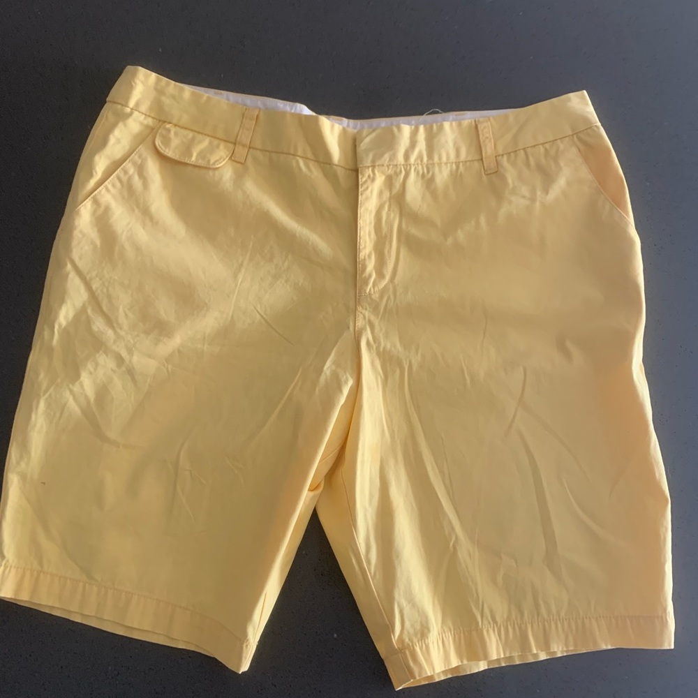 Yellow Merona Shorts size 16.  Great condition.